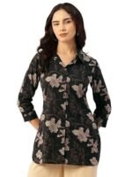 Womens  Long Sleeve Button Down Shirts for Women Fashion (Black, Large) - Image 6