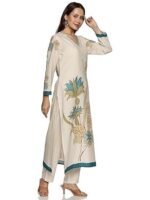 Heusen Women's Polyester Regular Fit kurta - Image 3