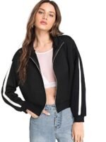 Women's Fleece Collared Neck Sweatshirt - Image 2