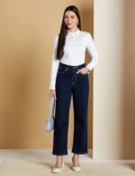 Women's Petite White Fleece Shirt - Image 4