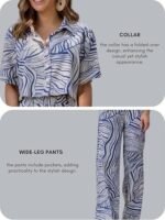 Women Co Ord Set for Women | Co Ord Set for Women Stylish | Festive Co Ord Set for Women | Travel Co Ord Set for Women | Half Sleeve - Image 2