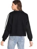 Women's Fleece Collared Neck Sweatshirt - Image 3