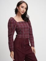 Women's Checkered Regular Fit Shirt - Image 4