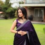 Women's Rangoli Silk Stunning Swarovski Stone Saree Set with Blouse |saree for Women | New Sari | Latest Saree