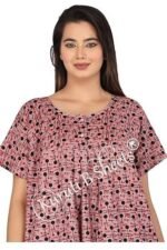 Cotton Nighty for Women | multi Printed Night Gown for Women with Pocket | Maxi Nighty, Comfortable Sleepwear for Daily Use ( pack of 2) - Image 3