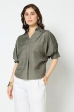 Cotton Floral Regular Fit Tunic Shirt - Image 2