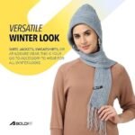 Winter Cap for Women Woolen Cap with Mufflers for Women & Ladies Knitted Woolen Muffler for Women & Girls Ladies Muffler Woolen Cap - Image 2