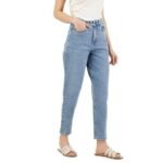 High-Waisted Wide-Leg Jeans, Casual Denim Pants - Image 4
