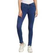 Cotton Blend Stretchable Mid Rise Jeans
