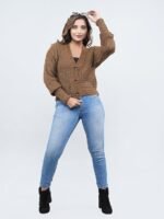 Stylish Vneck Sweater | Women's Knitted Sweater | Self Design | Casual Wool | Sweaters for Ladies | Cardigans Sweaters - Image 2