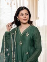 Regular Fit Green color Print kurti  | Casual & Semi-Formal Wear