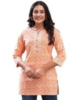 Women printed short kurta | with jeans wear best for women - Image 2