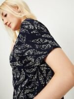 Women Cotton Regular Fit Abstract Printed T-Shirt - Image 4