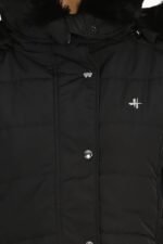 Women's Nylon Jacket Water Proof Full-Sleeved Winter Jacket with Hood For Minus Degree - Image 4