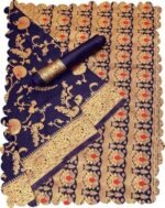 Pure Original kanchipuram Kanjivaram Zari weaving silk Royal Rajwadi Kalamkari desinger Saree With Blouse piece for Wedding