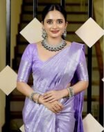 Banarasi Soft Silk Saree Pure Silk with Unstitched Blouse Piece - Image 2