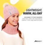 Woolen Winter Cap for Women with Neck Warmer Soft Woolen Cap for Girls in Winter for Thermal Wear Stylish Warm Wear for Girls Woolen Garam Topaa Cap Branded Bennies Grey - Image 4