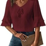 Burgundy Tops for Women