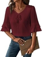 Burgundy Tops for Women