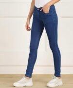 Cotton Blend Stretchable Mid Rise Jeans - Image 4