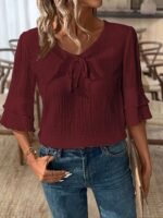 Burgundy Tops for Women - Image 3