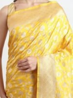Banarasi Silk Saree Original Silk Handloom Saree Banarasi Saree for Women Pure Silk Sarees for Women Saree Banarasi Silk with Blouse - Image 5