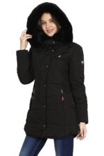 Women's Nylon Jacket Water Proof Full-Sleeved Winter Jacket with Hood For Minus Degree - Image 6