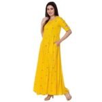 Rayon Regular Fit Anarkali Kurti - Image 5