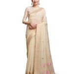 Linen Silk Saree | Saree for Women With Unstitched Blouse | Saree with Blouse Piece | Soft and Skin Friendly