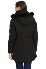 Women's Nylon Jacket Water Proof Full-Sleeved Winter Jacket with Hood For Minus Degree - Image 3