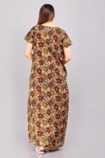 Cotton Nighty for Women | Multi color Printed Night Gown for Women with Pocket | Maxi Nighty, Comfortable Sleepwear for Daily Use ( pack of 2) - Image 4