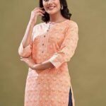 Women printed short kurta | with jeans wear best for women