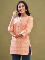 Women printed short kurta | with jeans wear best for women