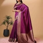 Women's Pure Soft Saree For Wedding Banarasi Style