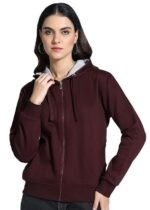 Women's Sherpa-Lined Fleece Full-Zip Hooded Jacket (Available in Plus Sizes), Black