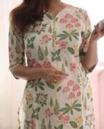 Rayon Blend Straight Printed Kurta with Pant & Dupatta - Image 2