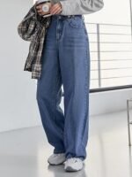 High Rise Cotton Lycra Ankle Length Skinny fit Black Solid Jeans - Image 3