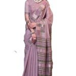 Kanjivaram Soft Cotton Linen Silk Saree With Unstitched Blouse Piece
