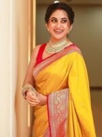 Silk Weaving Kanjivaram Saree with Unstitched Blouse Piece - Image 5