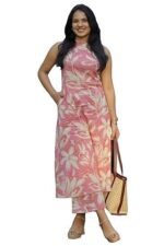 Women's Floral Printed Rayon Kurta and Pant Set | Floral Printed Rayon Kurta Set for Women | Ethnic Set for Women - Image 2