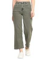 Leg Jeans for Women I Stylish & Trendy Flared Straight Baggy Pants I Stretchable Comfortable High Waist Clean Look Solid Loose Fit Pant I for Office Party Home Girls - Image 6