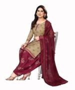 Crepe Printed Unstitched Salwar Suit Dress Material With Dupatta(NEW-RINKY CHIKU) - Image 3