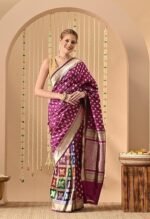 Banarasi Silk Zari Weave Handloom Saree - Pink - Image 3