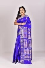 Silk Saree Blue - Image 2