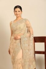 Net Embroidered|Stone Work| Saree