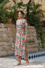 Rayon Blend Kurta with Palazzo - Image 6