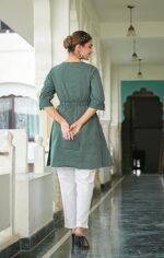 Women's Stylish Printed A-line Kurta with Palazzo Set - Image 5