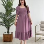 Women Short Puff Sleeves | gown for Woman