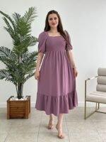 Women Short Puff Sleeves | gown for Woman