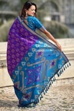 Kanjivaram Patola Soft Silk Sarees With Unstitched Blouse Piece - Image 4